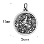 925 Silver Horse and Monkey Career Success Pendant